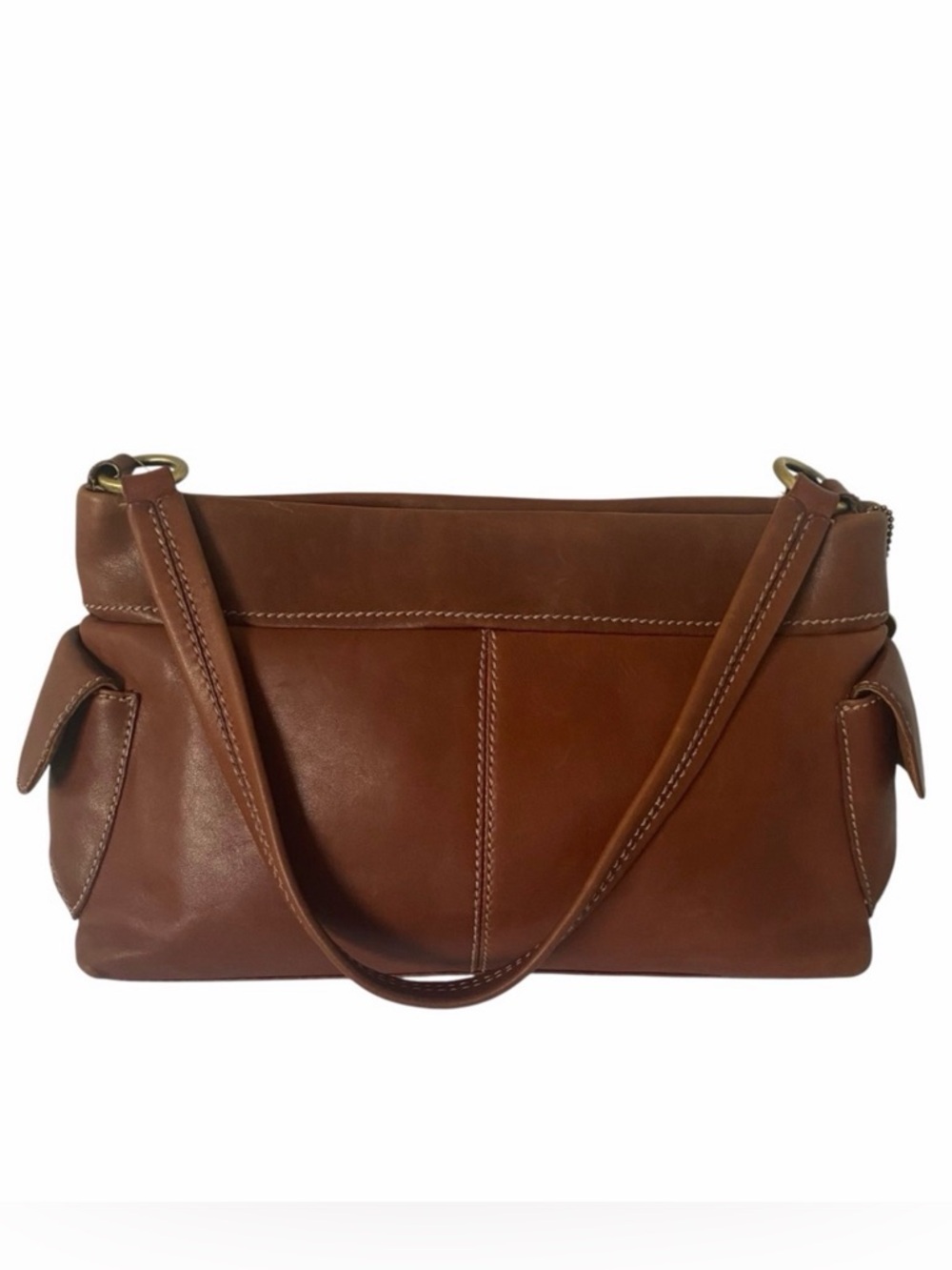 Fossil Soft Brown Leather Shoulder Bag - EC